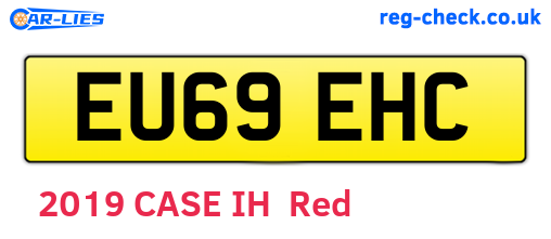 EU69EHC are the vehicle registration plates.