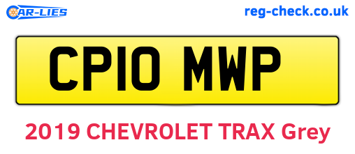 CP10MWP are the vehicle registration plates.