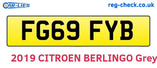 FG69FYB are the vehicle registration plates.