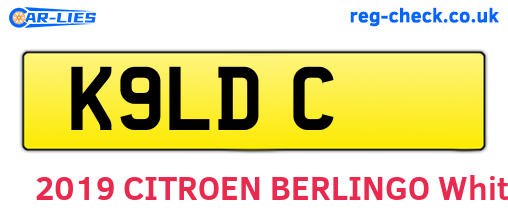 K9LDC are the vehicle registration plates.