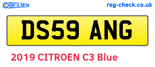DS59ANG are the vehicle registration plates.