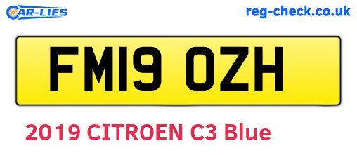 FM19OZH are the vehicle registration plates.