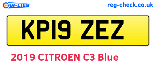 KP19ZEZ are the vehicle registration plates.