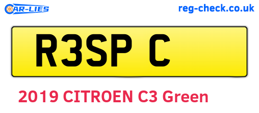 R3SPC are the vehicle registration plates.