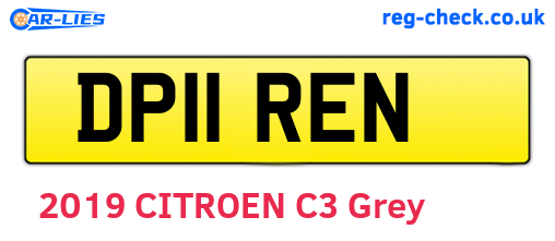 DP11REN are the vehicle registration plates.