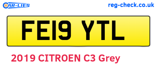 FE19YTL are the vehicle registration plates.