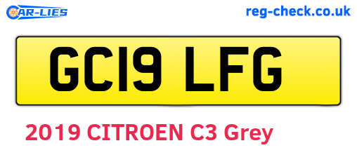GC19LFG are the vehicle registration plates.