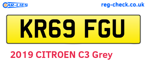 KR69FGU are the vehicle registration plates.