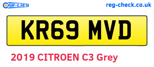 KR69MVD are the vehicle registration plates.
