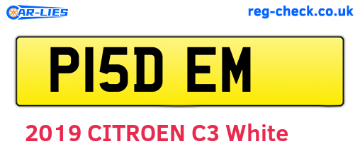 P15DEM are the vehicle registration plates.