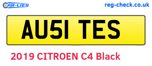AU51TES are the vehicle registration plates.