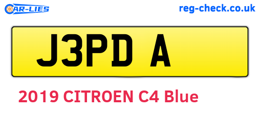 J3PDA are the vehicle registration plates.