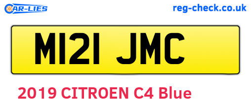 M121JMC are the vehicle registration plates.