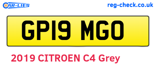 GP19MGO are the vehicle registration plates.