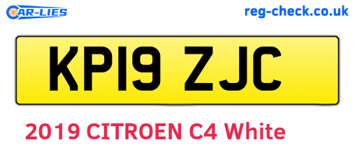 KP19ZJC are the vehicle registration plates.