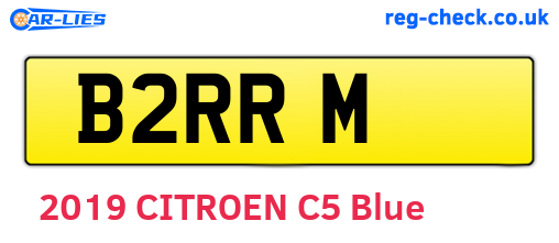 B2RRM are the vehicle registration plates.