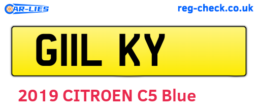G11LKY are the vehicle registration plates.