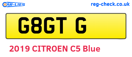 G8GTG are the vehicle registration plates.