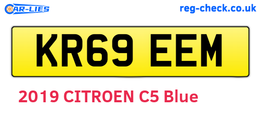 KR69EEM are the vehicle registration plates.