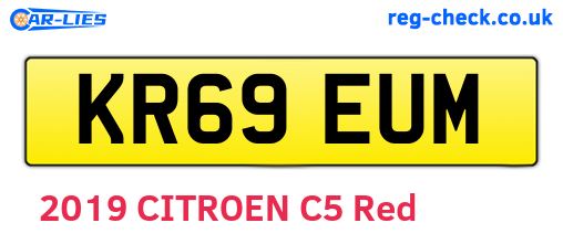 KR69EUM are the vehicle registration plates.