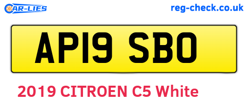 AP19SBO are the vehicle registration plates.