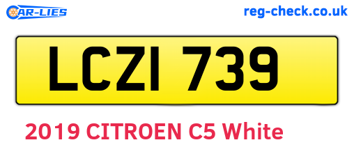 LCZ1739 are the vehicle registration plates.