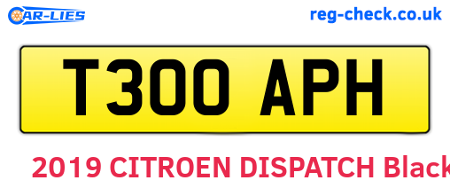 T300APH are the vehicle registration plates.