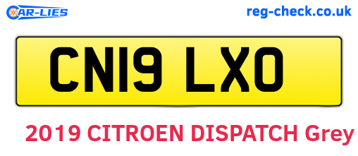 CN19LXO are the vehicle registration plates.