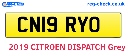CN19RYO are the vehicle registration plates.