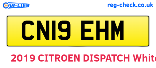 CN19EHM are the vehicle registration plates.