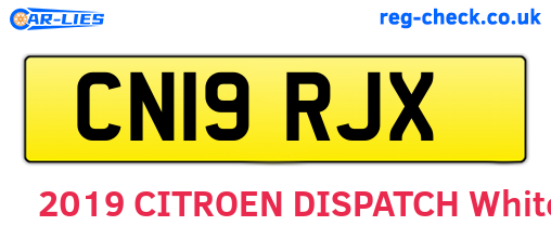 CN19RJX are the vehicle registration plates.