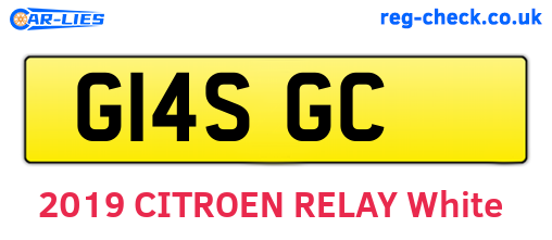 G14SGC are the vehicle registration plates.