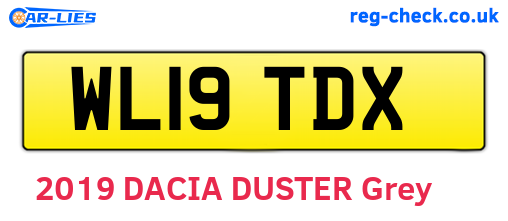 WL19TDX are the vehicle registration plates.