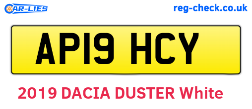 AP19HCY are the vehicle registration plates.