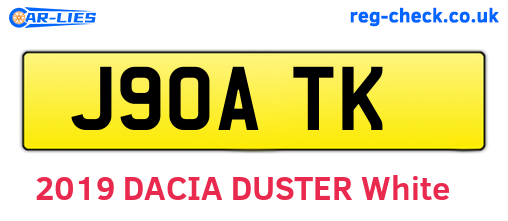 J90ATK are the vehicle registration plates.