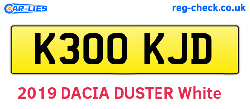 K300KJD are the vehicle registration plates.