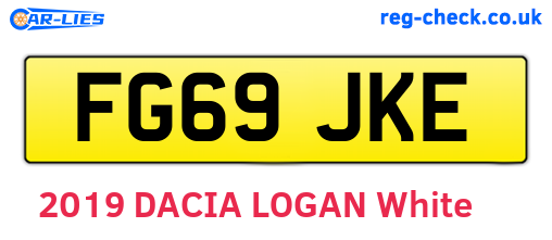 FG69JKE are the vehicle registration plates.