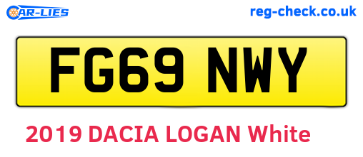 FG69NWY are the vehicle registration plates.
