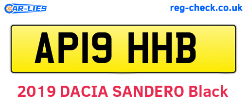 AP19HHB are the vehicle registration plates.