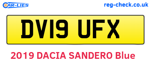 DV19UFX are the vehicle registration plates.