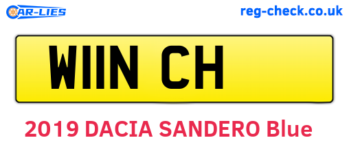 W11NCH are the vehicle registration plates.