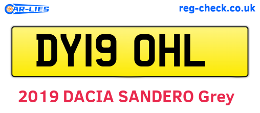 DY19OHL are the vehicle registration plates.