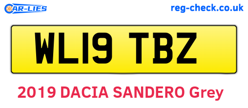 WL19TBZ are the vehicle registration plates.