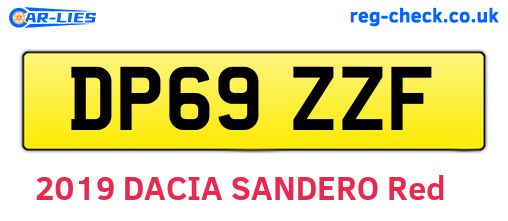 DP69ZZF are the vehicle registration plates.
