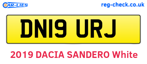 DN19URJ are the vehicle registration plates.
