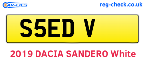 S5EDV are the vehicle registration plates.