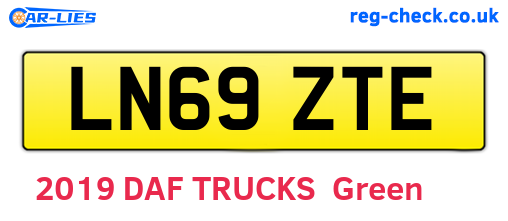 LN69ZTE are the vehicle registration plates.