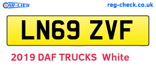 LN69ZVF are the vehicle registration plates.