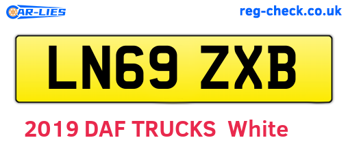 LN69ZXB are the vehicle registration plates.