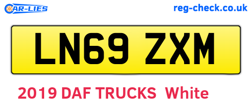 LN69ZXM are the vehicle registration plates.